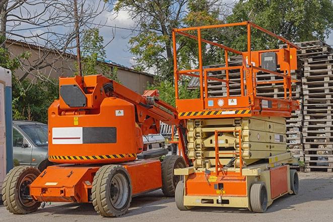 automated forklift moving inventory in a warehouse in Lakeville